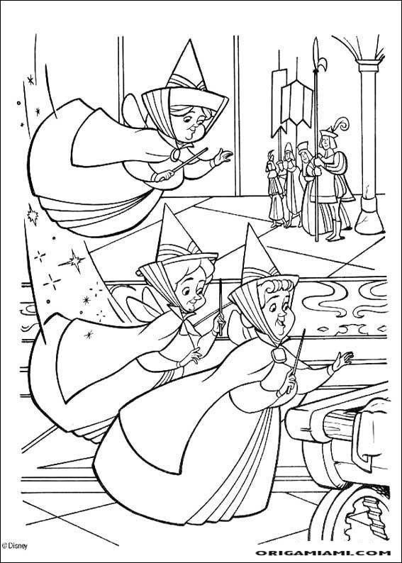 The sleeping beauty coloring page (9)