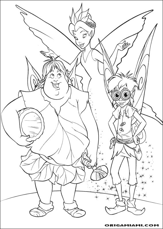 Tinker bell coloring page (10)