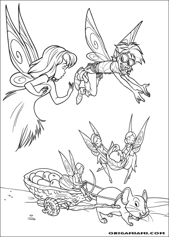 Tinker bell coloring page (12)