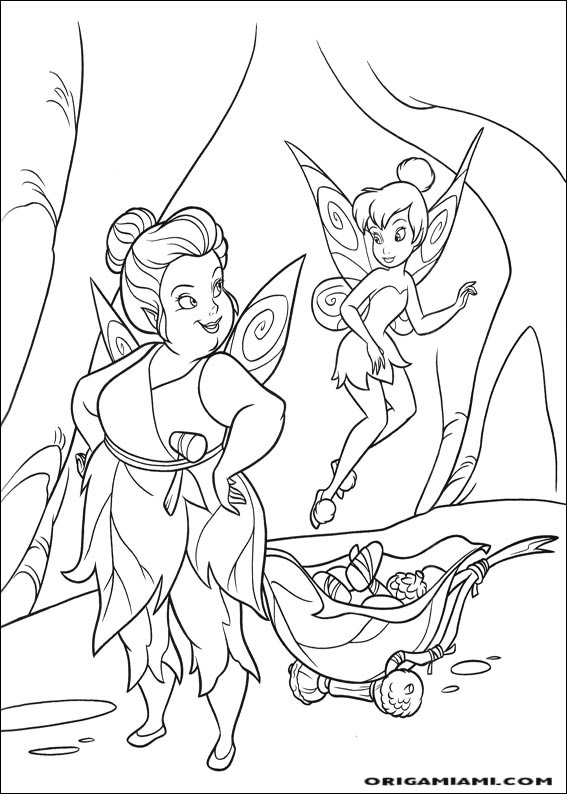 Tinker bell coloring page (14)