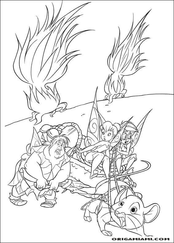 Tinker bell coloring page (15)