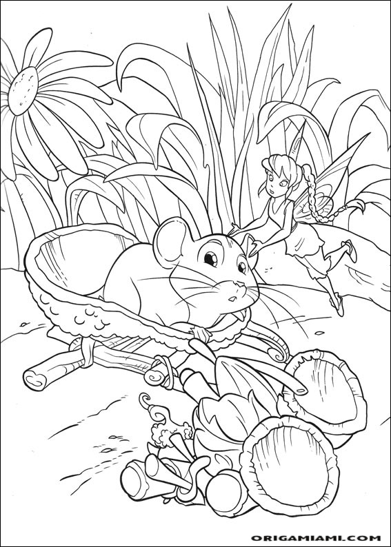 Tinker bell coloring page (16)