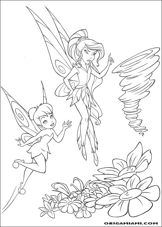 Tinker bell coloring page (17)