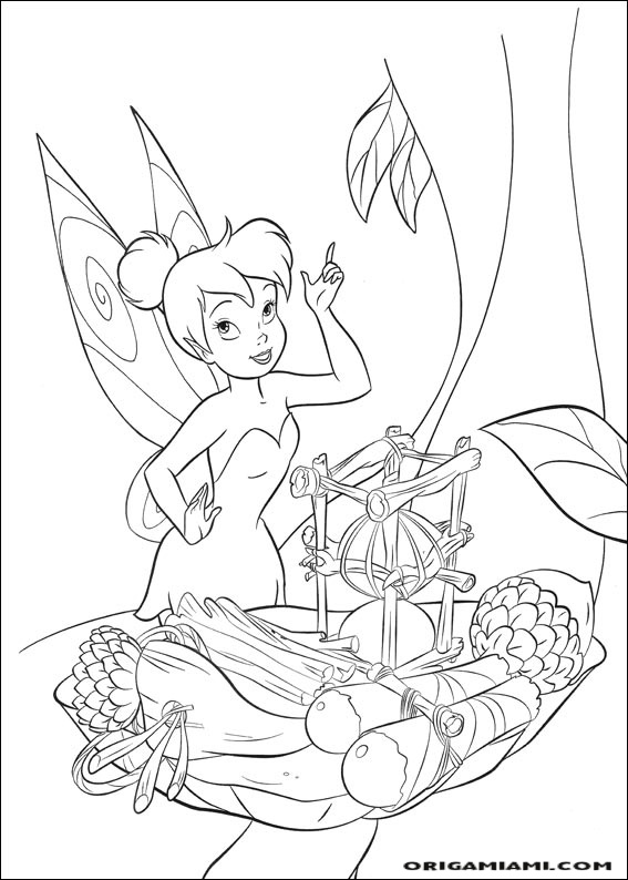 Tinker bell coloring page (19)