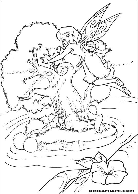 Tinker bell coloring page (2)