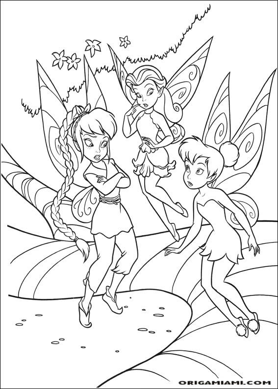 Tinker bell coloring page (20)