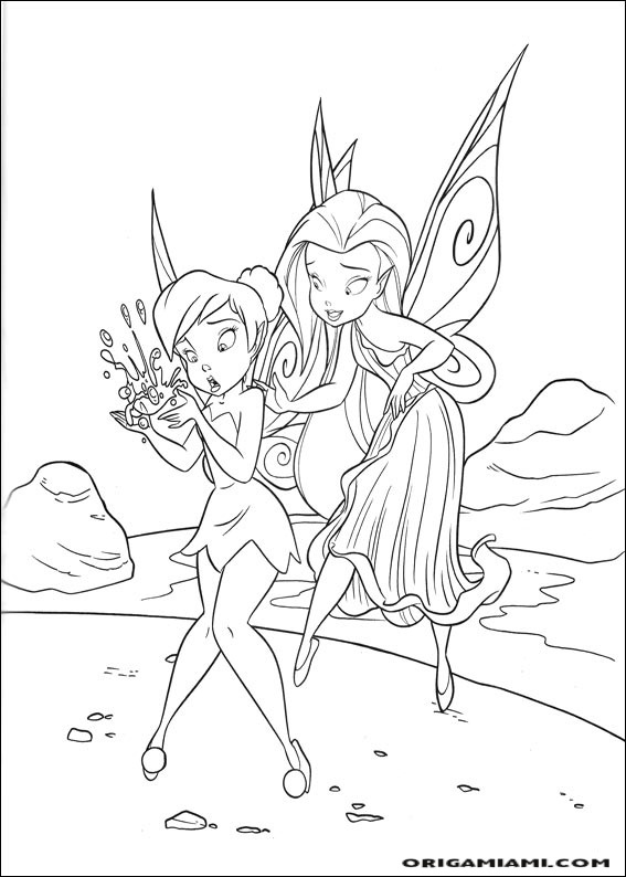 Tinker bell coloring page (21)