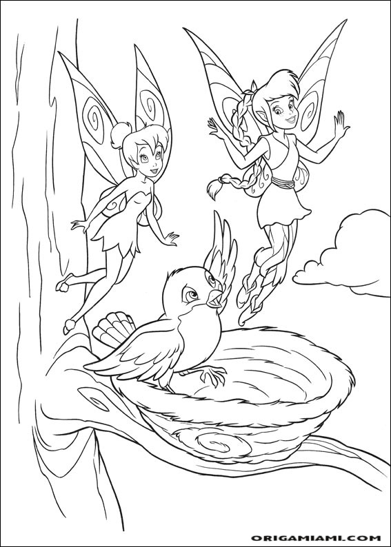 Tinker bell coloring page (26)