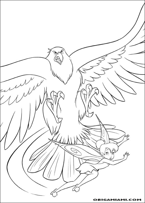 Tinker bell coloring page (28)