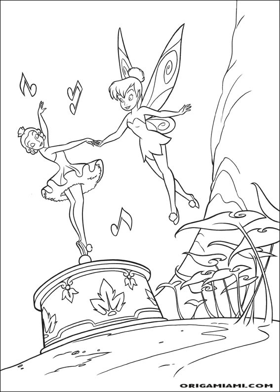 Tinker bell coloring page (36)