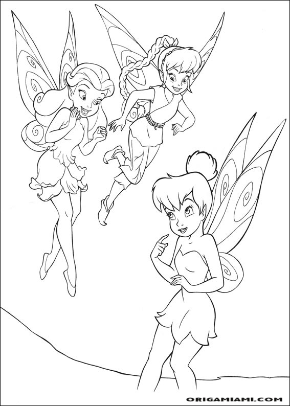 Tinker bell coloring page (37)