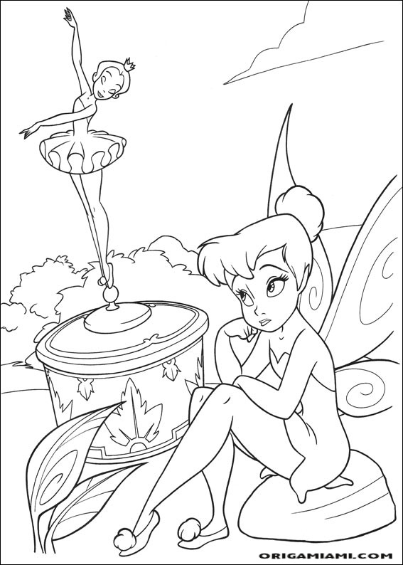 Tinker bell coloring page (39)