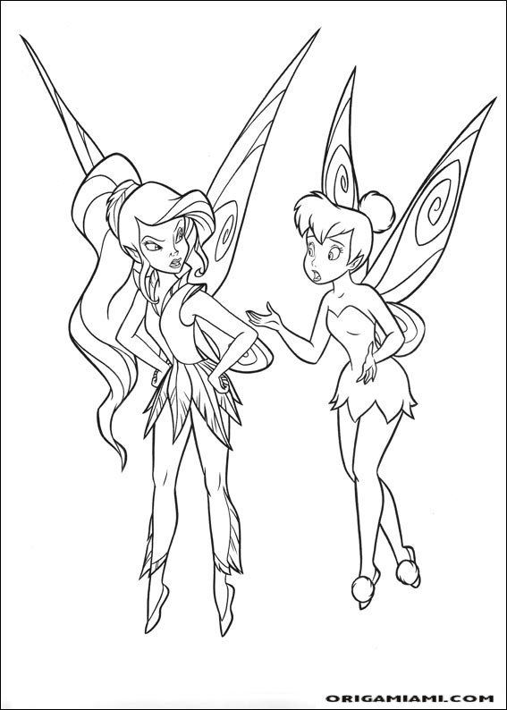 Tinker bell coloring page (40)