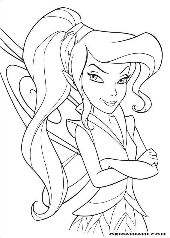 Tinker bell coloring page (41)