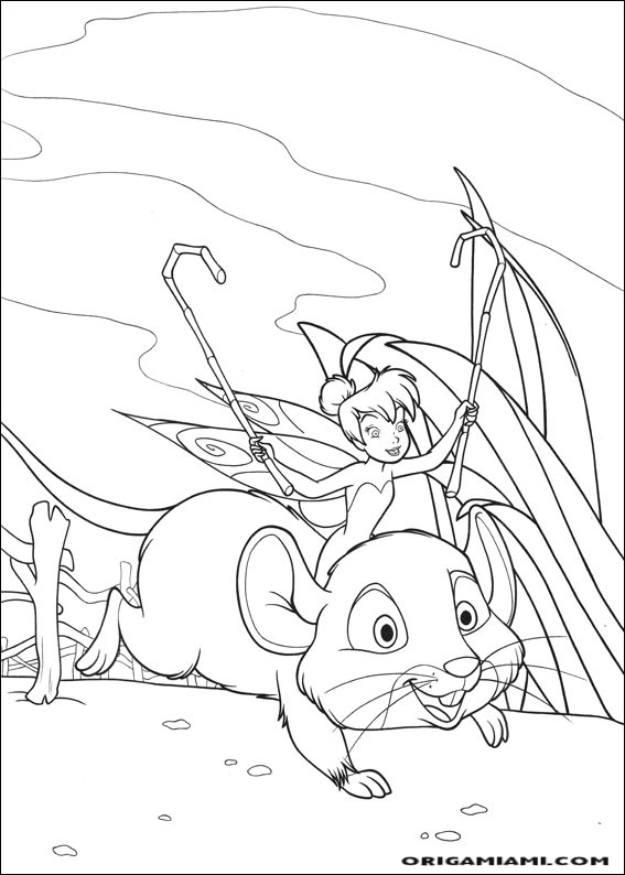 Tinker bell coloring page (42)