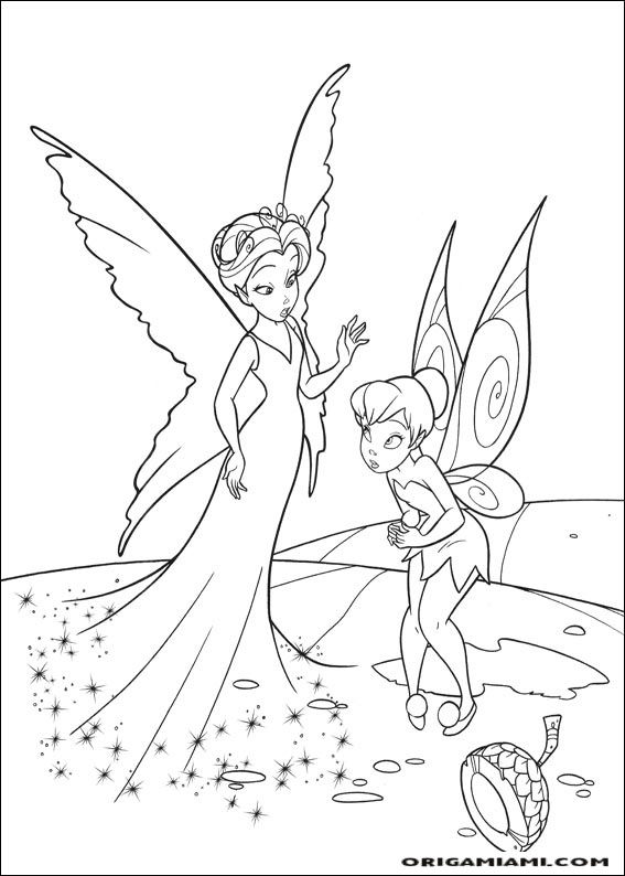 Tinker bell coloring page (44)