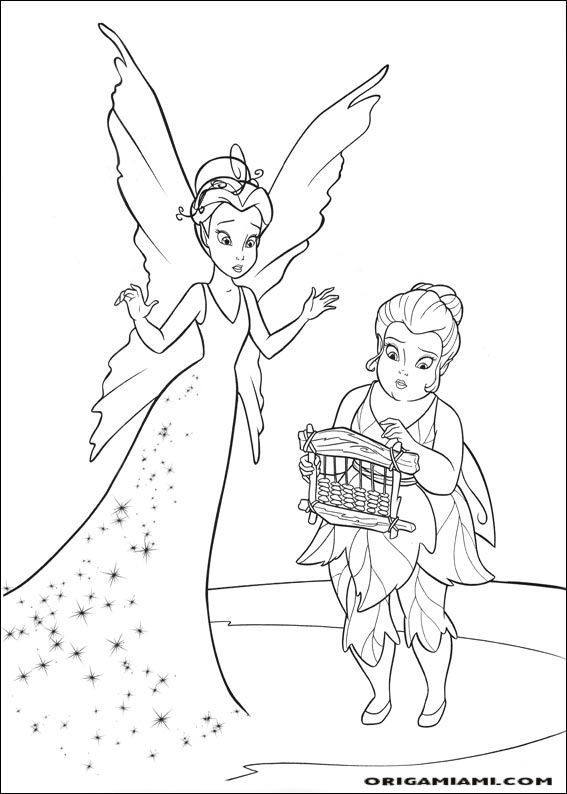 Tinker bell coloring page (46)