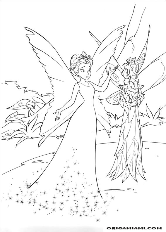 Tinker bell coloring page (48)