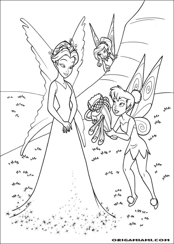 Tinker bell coloring page (50)