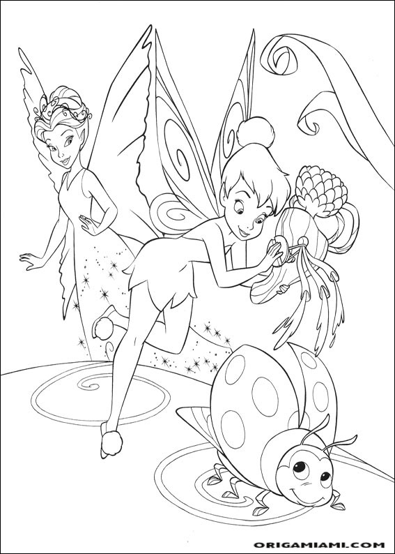 Tinker bell coloring page (51)