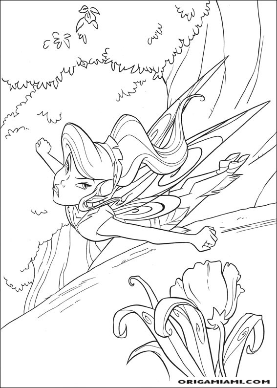 Tinker bell coloring page (52)