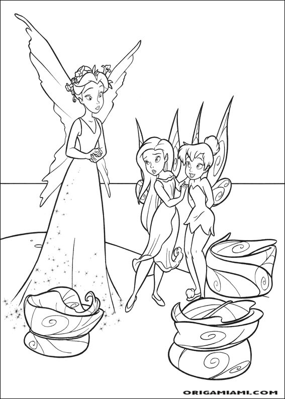 Tinker bell coloring page (53)