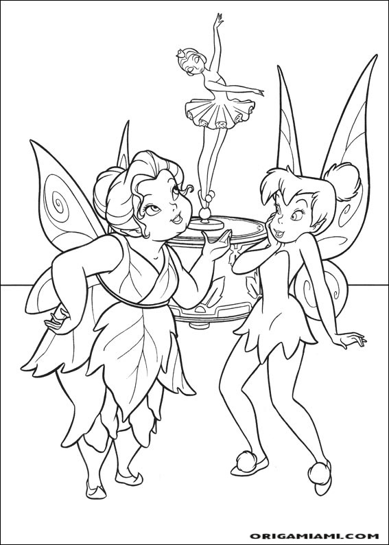 Tinker bell coloring page (54)