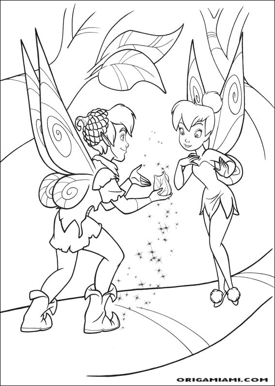 Tinker bell coloring page (55)