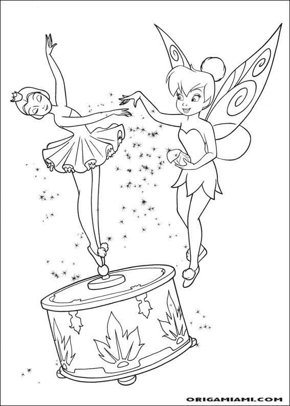 Tinker bell coloring page (57)