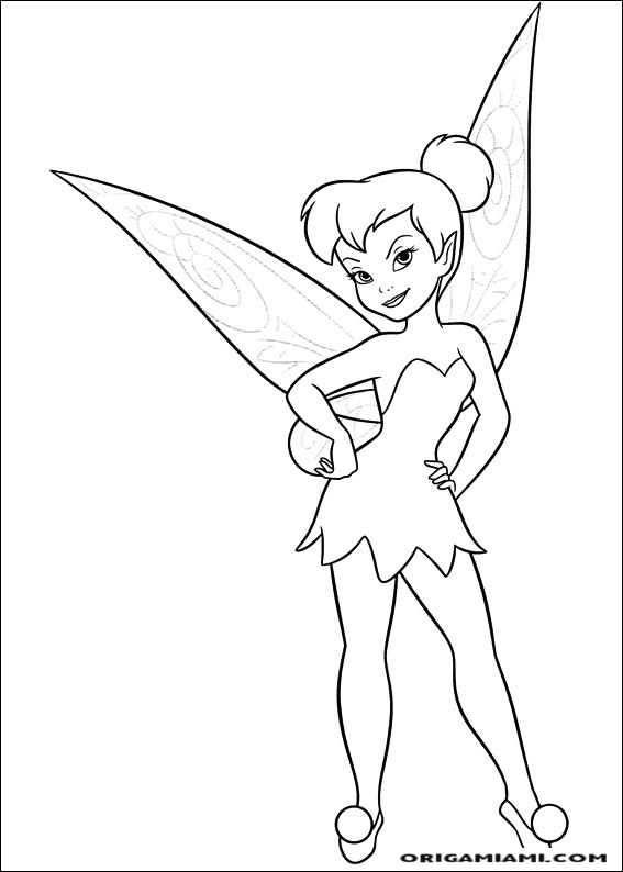 Tinker bell coloring page (59)