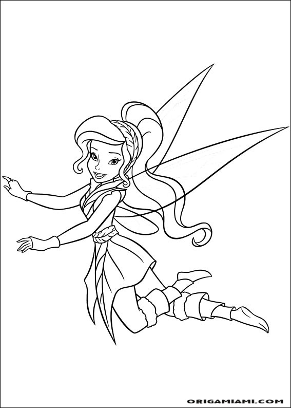 Tinker bell coloring page (60)