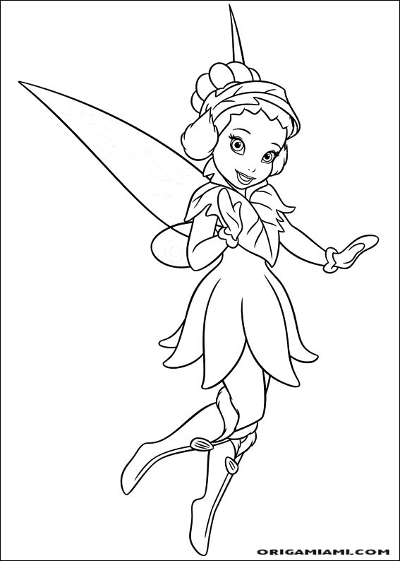 Tinker bell coloring page (61)