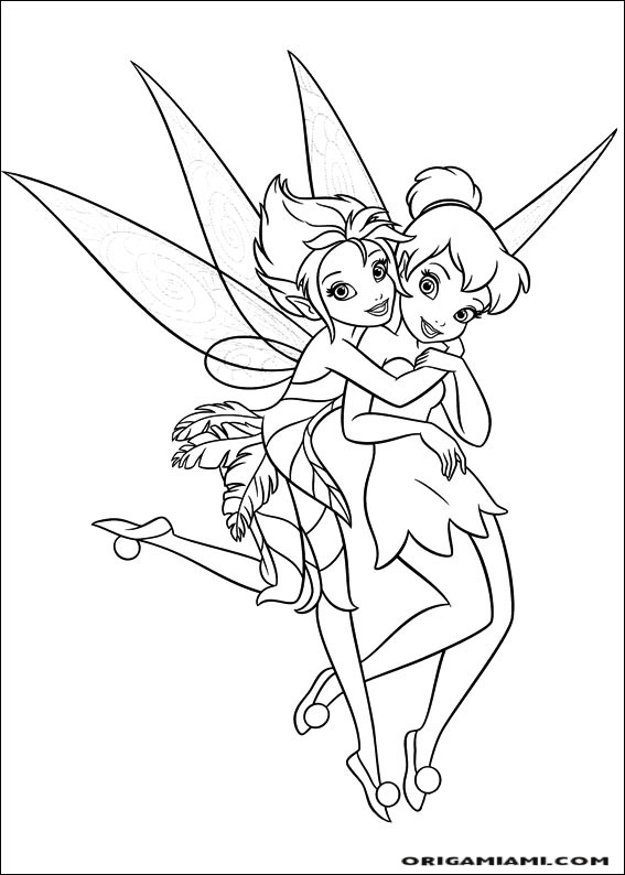 Tinker bell coloring page (62)