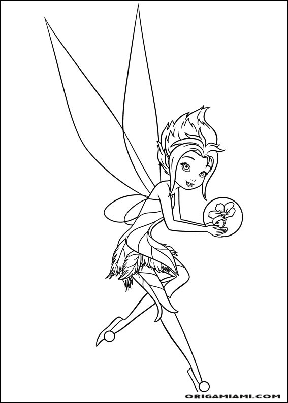 Tinker bell coloring page (63)