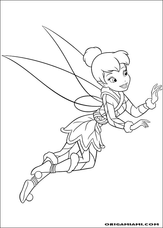 Tinker bell coloring page (64)