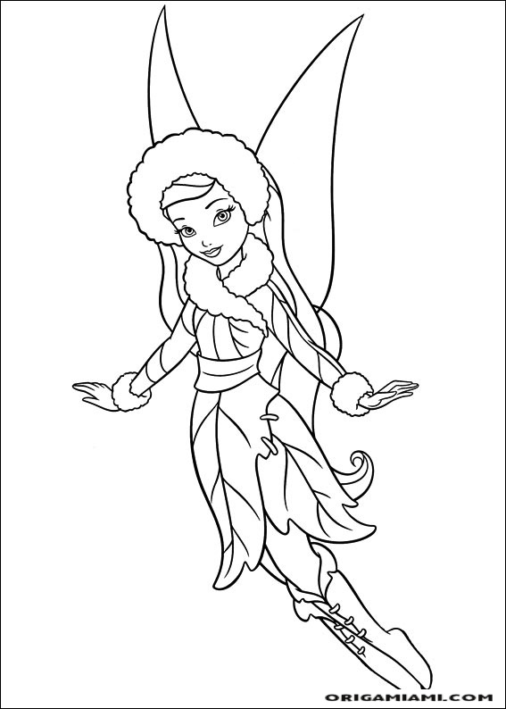 Tinker bell coloring page (65)