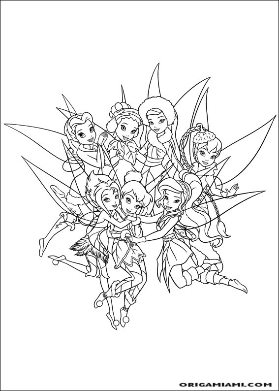 Tinker bell coloring page (66)