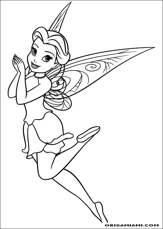 Tinker bell coloring page (67)