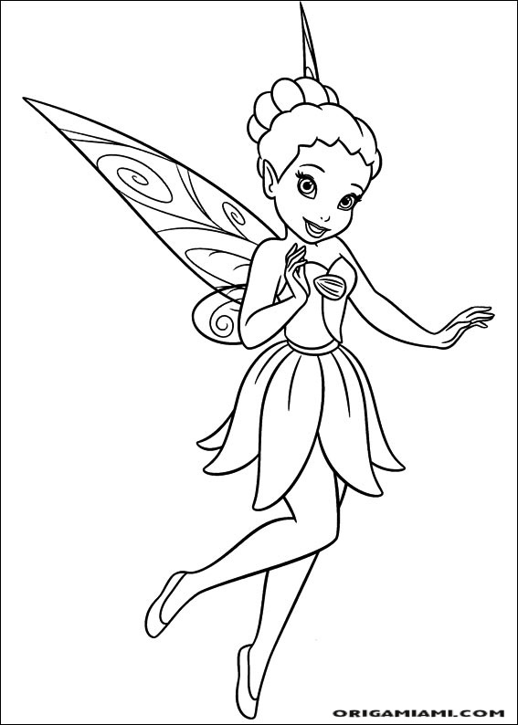 Tinker bell coloring page (68)