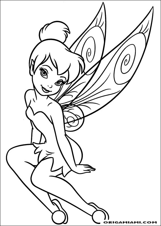 Tinker bell coloring page (69)