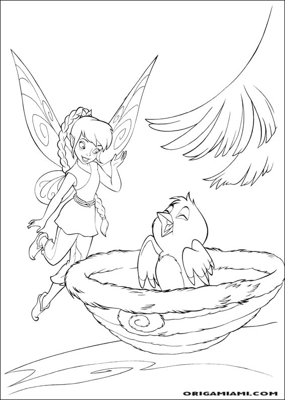 Tinker bell coloring page (7)