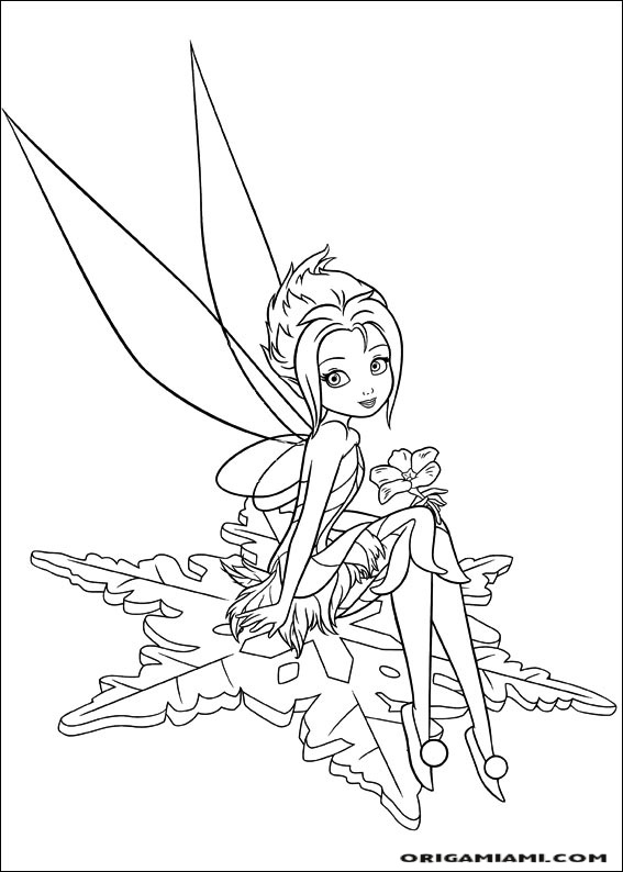 Tinker bell coloring page (70)