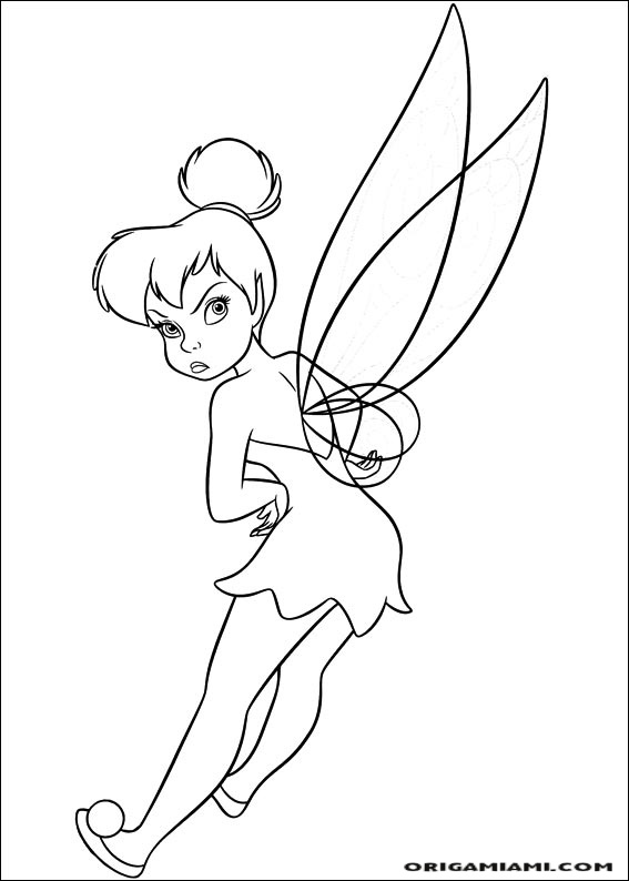 Tinker bell coloring page (72)