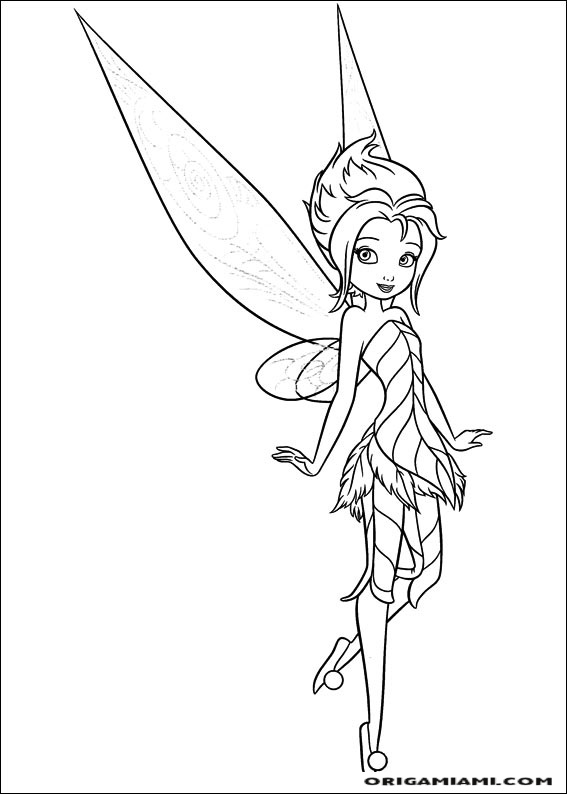 Tinker bell coloring page (73)