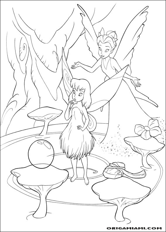 Tinker bell coloring page (8)