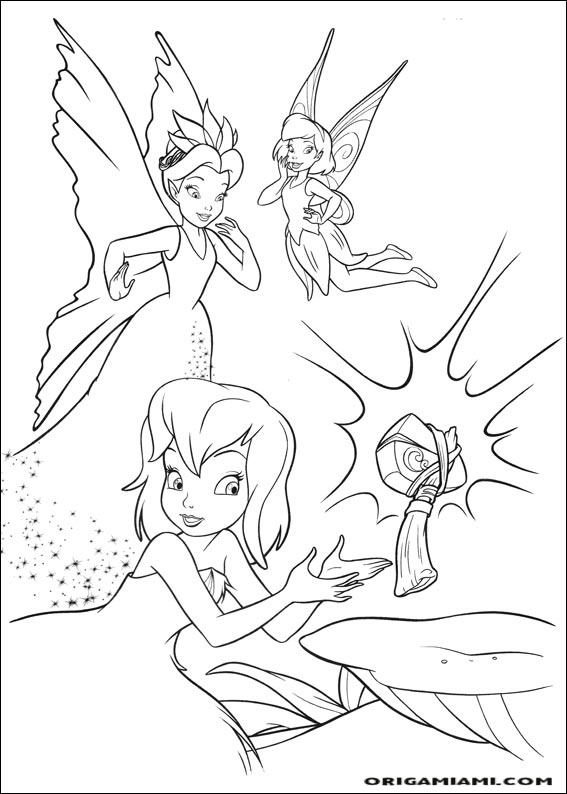 Tinker bell coloring page (9)