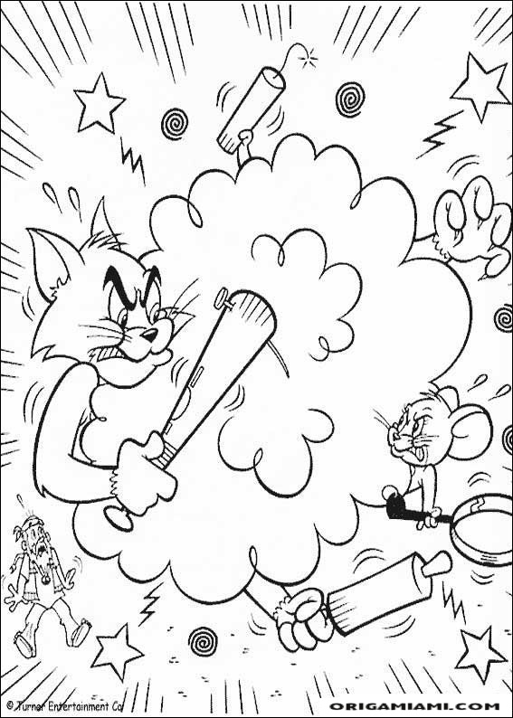 Tom e jerry coloring page (1)