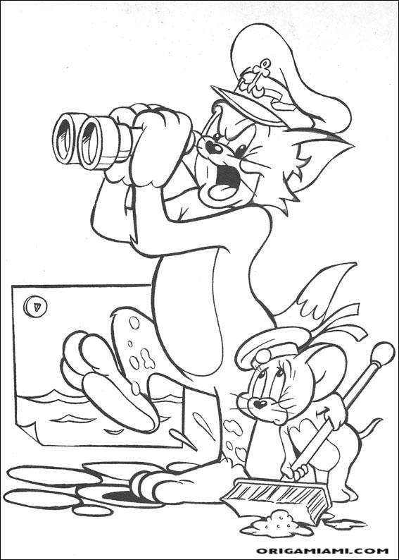 Tom e jerry coloring page (20)