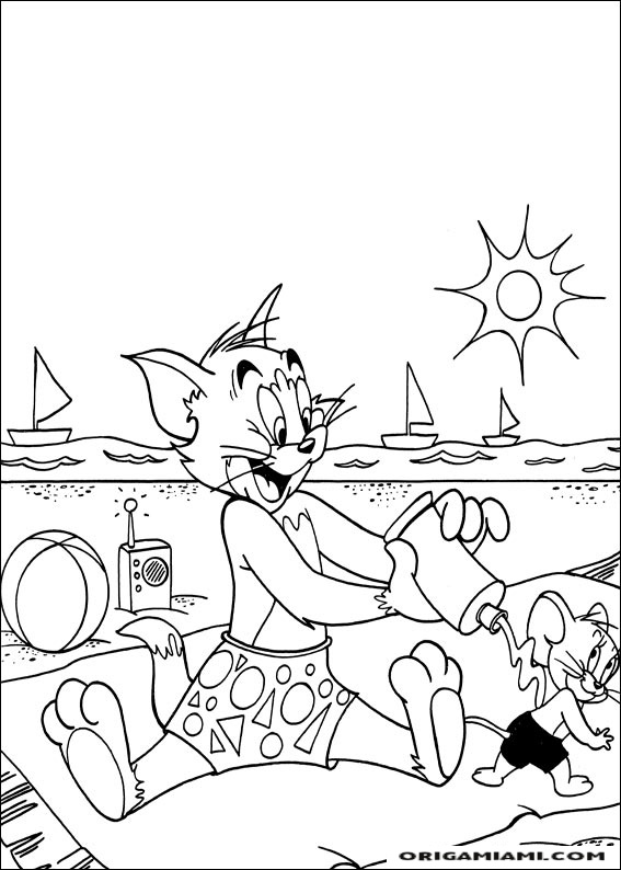 Tom e jerry coloring page (21)