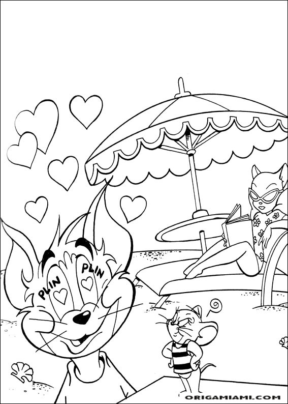 Tom e jerry coloring page (23)